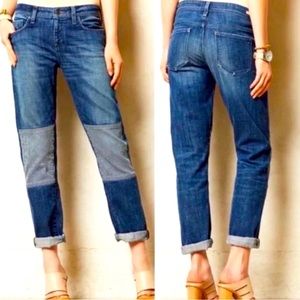 Anthropologie NWOT Jeans with Striped Patches size 31